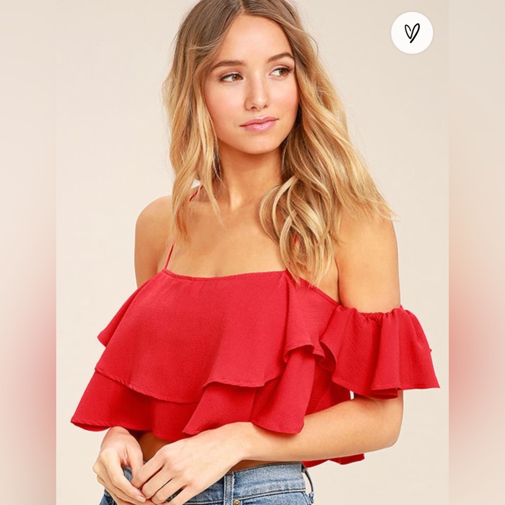 BNWOT Off the shoulder crop top